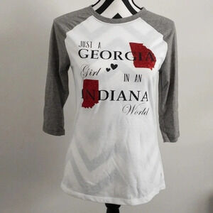 Just a Georgia Girl in an Indiana World Baseball T